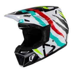 Leatt GPX 8.5 MX Motocross Helmet & Goggle Kit Tiger XXL -Motorcycle Parts Store WHI LE1023010305 1