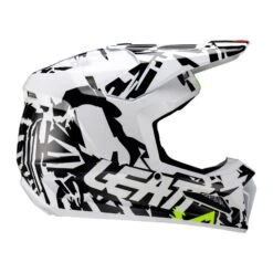 Leatt GPX 3.5 Youth MX Motocross Helmet Zebra M -Motorcycle Parts Store WHI LE1023011700 3