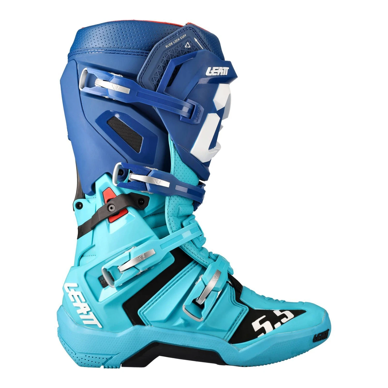 Leatt Flexlock 5.5 MX Motocross Boots 13 Blue Aqua 3 Leatt Flexlock 5.5 MX Motocross Boots 13 Blue Aqua - Image 3
