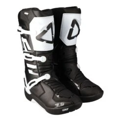 Leatt 3.5 Youth MX Motocross Boots 1 Black White