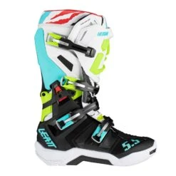 Leatt Flexlock 5.5 MX Motocross Boots 13 Tiger -Motorcycle Parts Store WHI LE3023050256 2