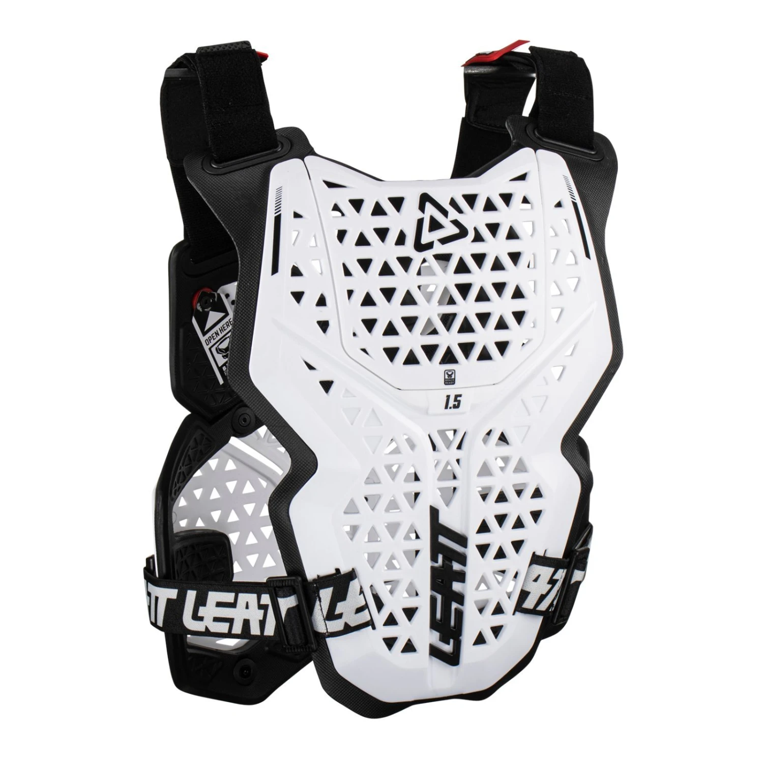 Leatt 1.5 Roost MX Motocross Chest Protector White 4 Leatt 1.5 Roost MX Motocross Chest Protector White - Image 4