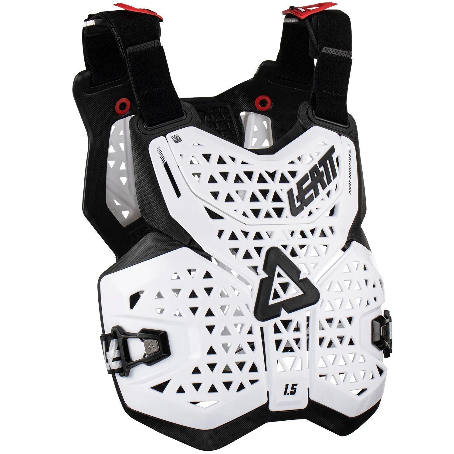 Leatt 1.5 Roost MX Motocross Chest Protector White 1 Leatt 1.5 Roost MX Motocross Chest Protector White
