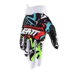 Leatt 1.5 Youth MX Motocross Gloves XXS Zebra -Motorcycle Parts Store WHI LE6023041400 2