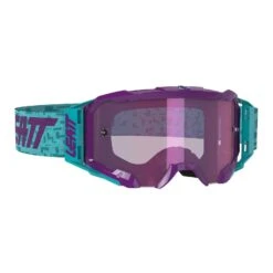 Leatt 5.5 Velocity MX Goggles Iriz Aqua Purp Lens 78%