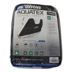 Oxford Aquatex Premium Water Resistant Motorcycle Scooter Cover With Topbox M -Motorcycle Parts Store WHI OXCV203 2