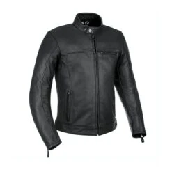 Oxford Walton Leather Mens Motorcycle Jacket Black XXL