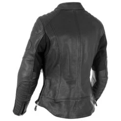 Oxford Beckley Leather Ladies Motorcycle Jacket Black 14 -Motorcycle Parts Store WHI OXLW17010114 2