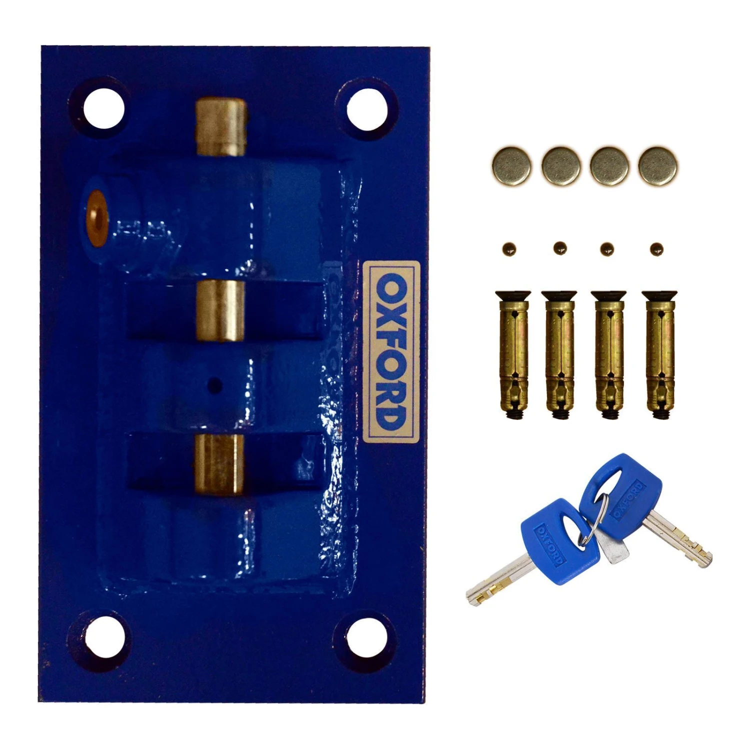 Oxford Docking Station Motorcycle Wall Anchor Blue 2 Oxford Docking Station Motorcycle Wall Anchor Blue - Image 2