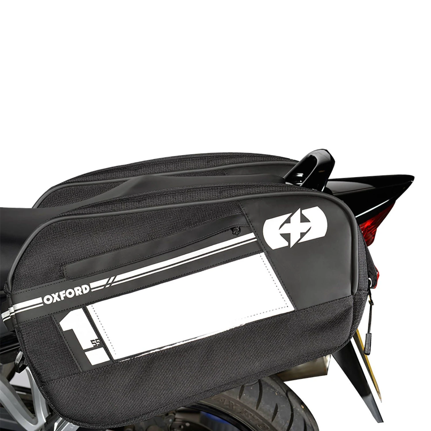Oxford F1 Luggage P55 Sport Motorcycle Panniers Black 2 Oxford F1 Luggage P55 Sport Motorcycle Panniers Black - Image 2