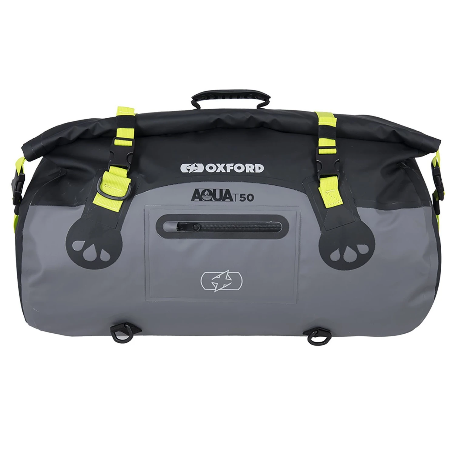 Oxford Aqua T50 Water Proof Motorcycle Roll Bag Black Fluro 1 Oxford Aqua T50 Water Proof Motorcycle Roll Bag Black Fluro