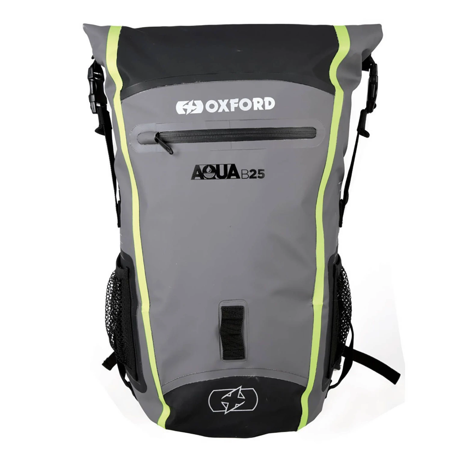 Oxford Aqua B25 Water Proof Motorcycle Back Pack Black Fluro Grey 1 Oxford Aqua B25 Water Proof Motorcycle Back Pack Black Fluro Grey