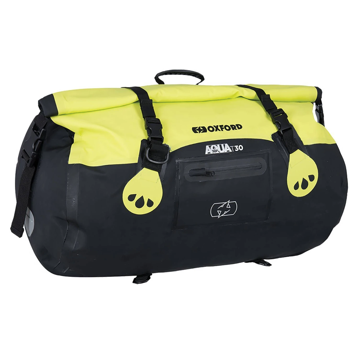 Oxford Aqua T30 Water Proof Motorcycle Roll Bag Black Fluro 3 Oxford Aqua T30 Water Proof Motorcycle Roll Bag Black Fluro - Image 3