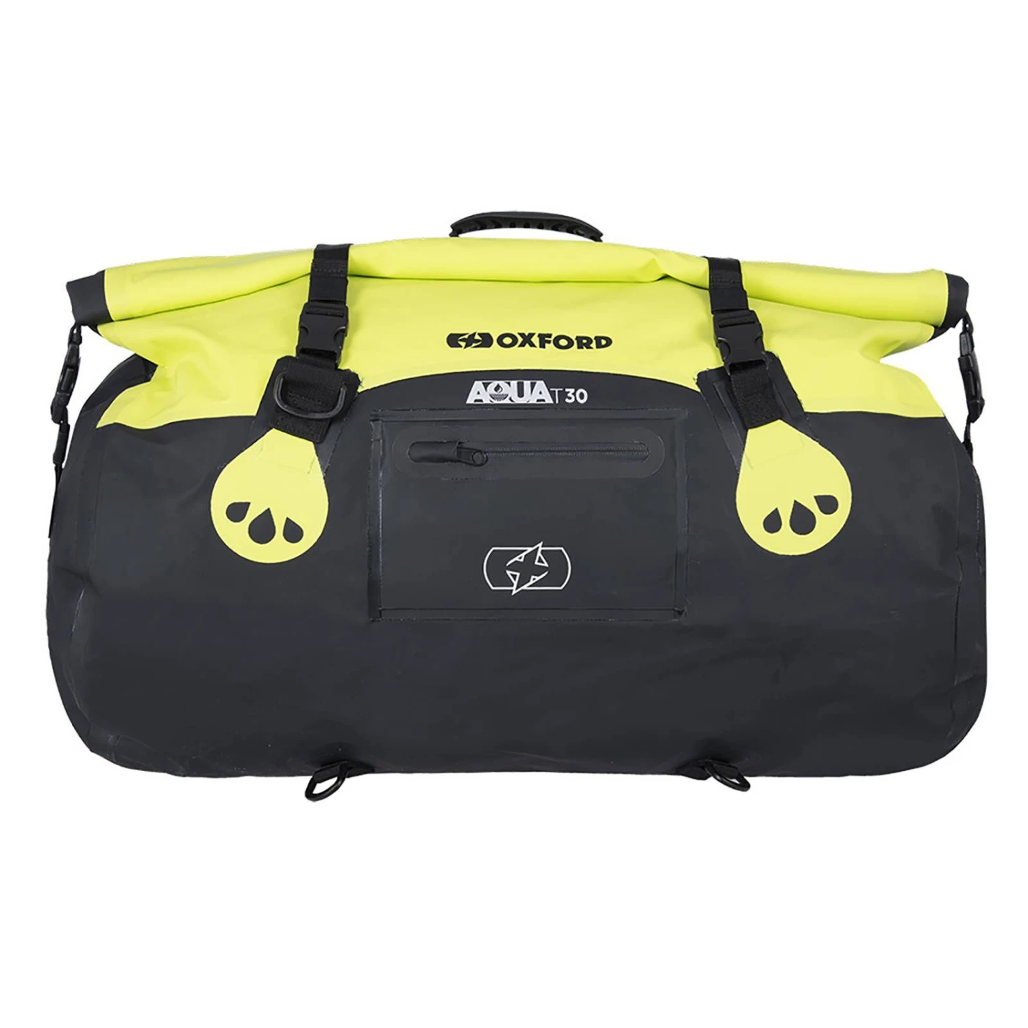 Oxford Aqua T30 Water Proof Motorcycle Roll Bag Black Fluro 1 Oxford Aqua T30 Water Proof Motorcycle Roll Bag Black Fluro