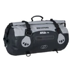 Oxford Aqua T70 Water Proof Motorcycle Roll Bag Black Grey -Motorcycle Parts Store WHI OXOL483 2