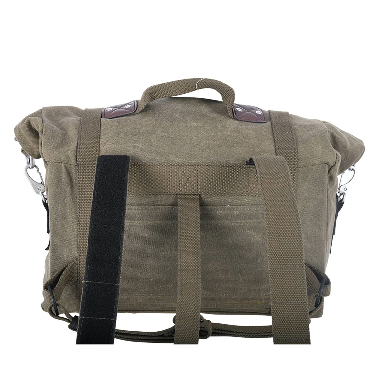 Oxford Heritage 40L Waxed Cotton Motorcycle Panniers Khaki 2 Oxford Heritage 40L Waxed Cotton Motorcycle Panniers Khaki - Image 2
