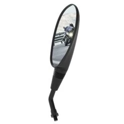 Oxford Oval Universal Motorcycle Mirror Right Black M10 X 1.25 Thread