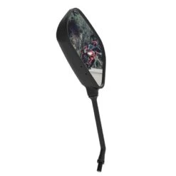 Oxford Oblong Universal Motorcycle Mirror Left Black M10 X 1.25 Thread