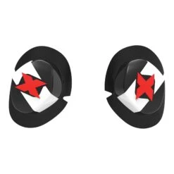 Oxford Racing Motorcycle Knee Sliders White Black