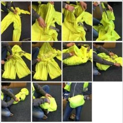 Oxford Rainseal Water Resistant Motorcycle Rain Suit Black 4XL -Motorcycle Parts Store WHI OXRM3004XL 2