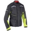 Oxford Quebec 1.0 Waterproof Mens Motorcycle Jacket Black Fluro 4XL