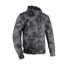 Oxford Super Hoodie 2.0 Mens Motorcycle Jacket Grey Camo 4XL