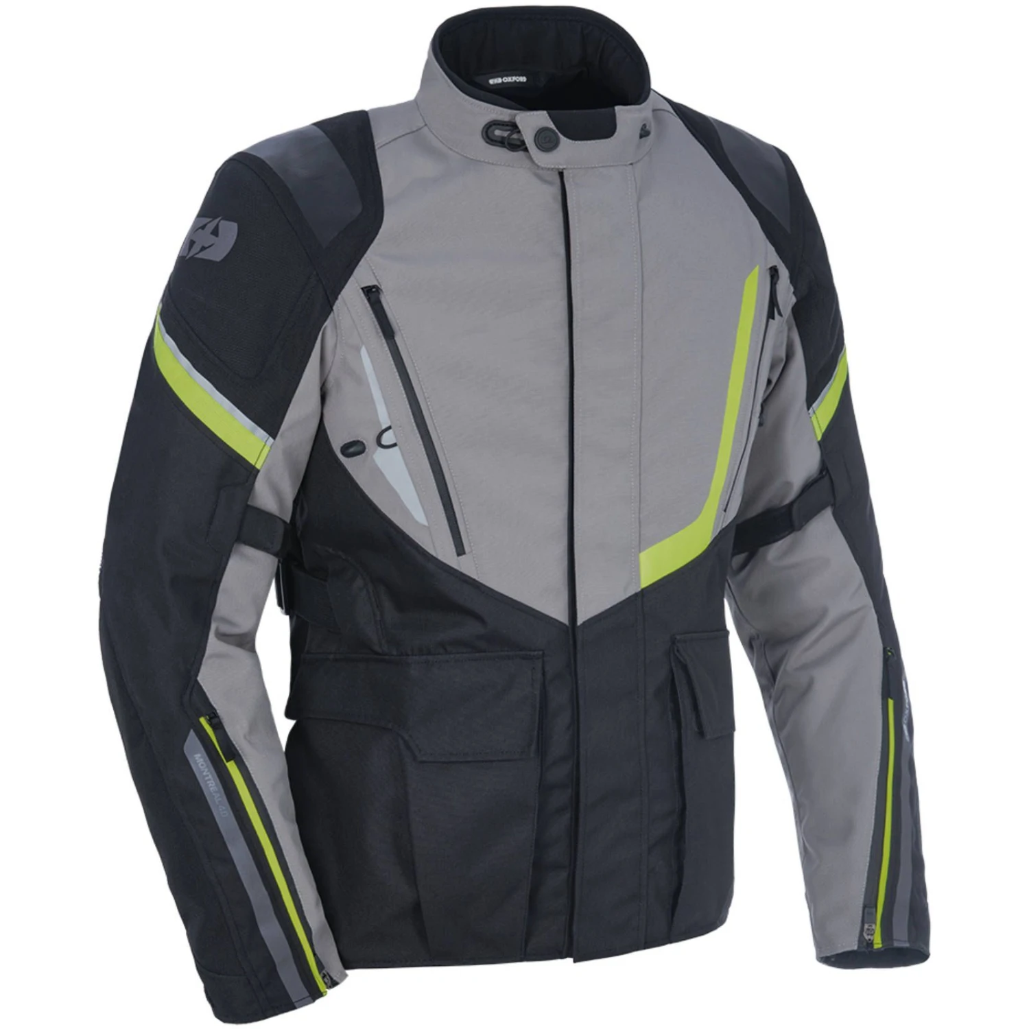 Oxford Montreal 4.0 Dry2Dry Mens Motorcycle Jacket Black Grey Fluro XXL 1 Oxford Montreal 4.0 Dry2Dry Mens Motorcycle Jacket Black Grey Fluro XXL