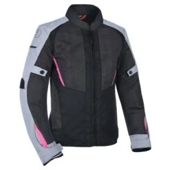 Oxford Iota Air 1.0 Ladies Motorcycle Jacket Grey Black Pink 20