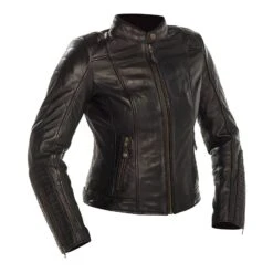 Richa Lausanne Ladies Leather Motorcycle Jacket Blk 20