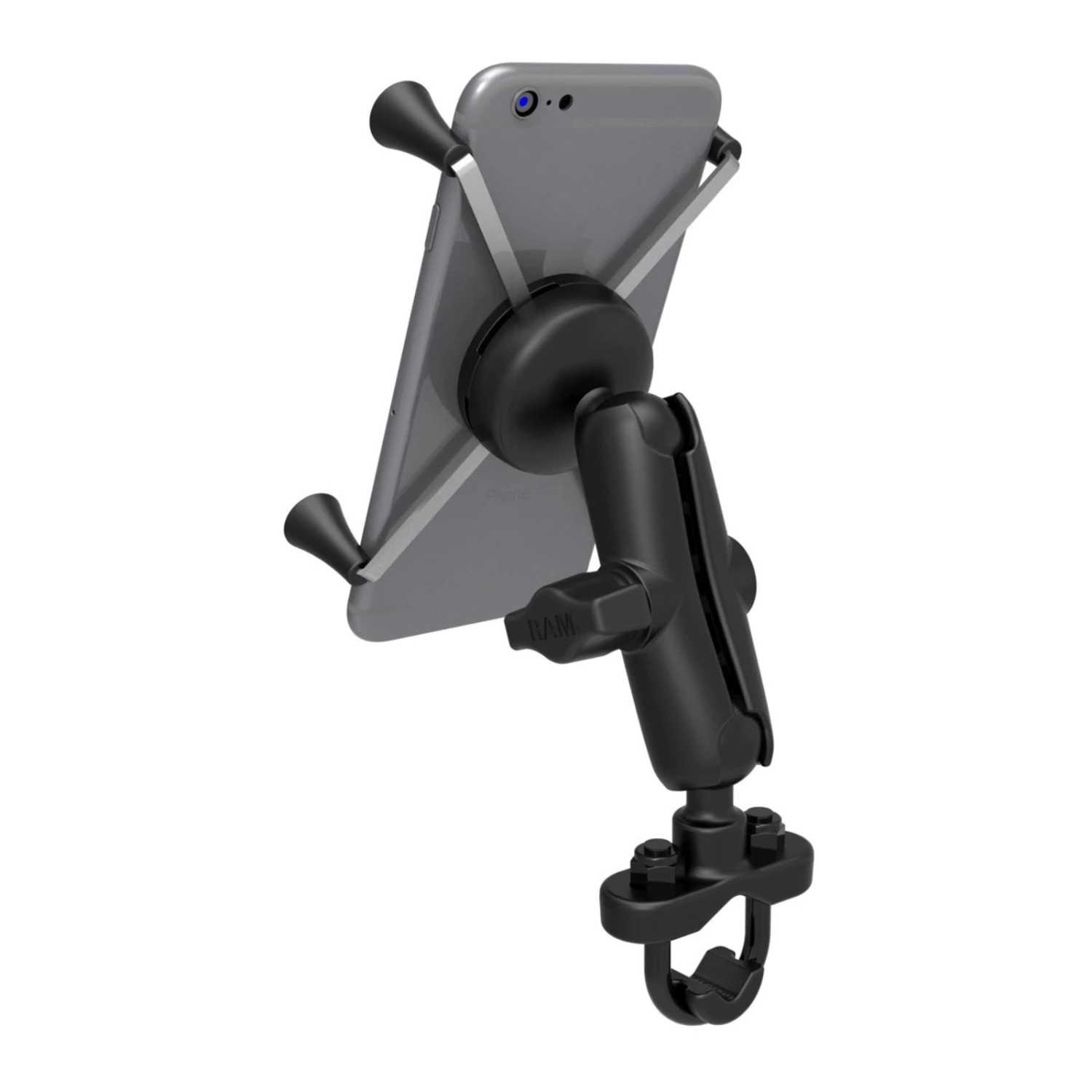 RAM MOUNTS Ram Motorcycle X-Grip Large Phone Mount With Handlebar U-Bolt Base 2 RAM MOUNTS Ram Motorcycle X-Grip Large Phone Mount With Handlebar U-Bolt Base - Image 2